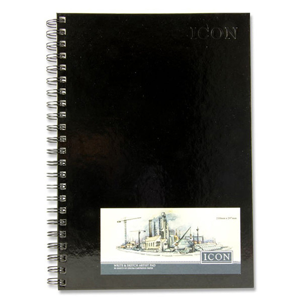 Icon A4 Write &amp; Sketch Artist Pad | 135gsm | 50 Sheets