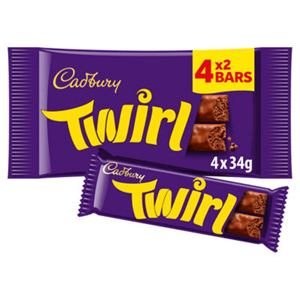 Cadbury Twirl 5pk: Flaky, smooth milk chocolate delight