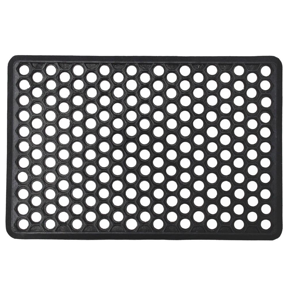 JVL Honeycomb Ring Natural Rubber Scraper Doormat | 60cm - Choice Stores