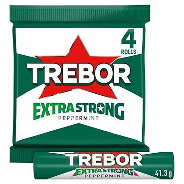 Trebor Extra Strong Peppermint Mints 4pk - Intense Freshness