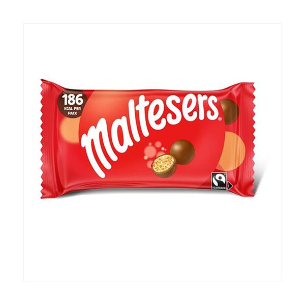 Maltesers Bag 37g - Light, Airy Chocolate Snack, 186 kcal, Fairtrade