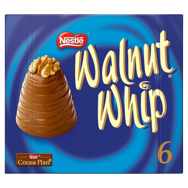 Nestlé Walnut Whip 6pk: Creamy chocolate & crunchy walnut treat
