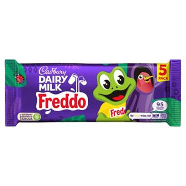 Cadbury Freddo 5pk - 5x18g bars, 95 cal each, sustainably sourced cocoa