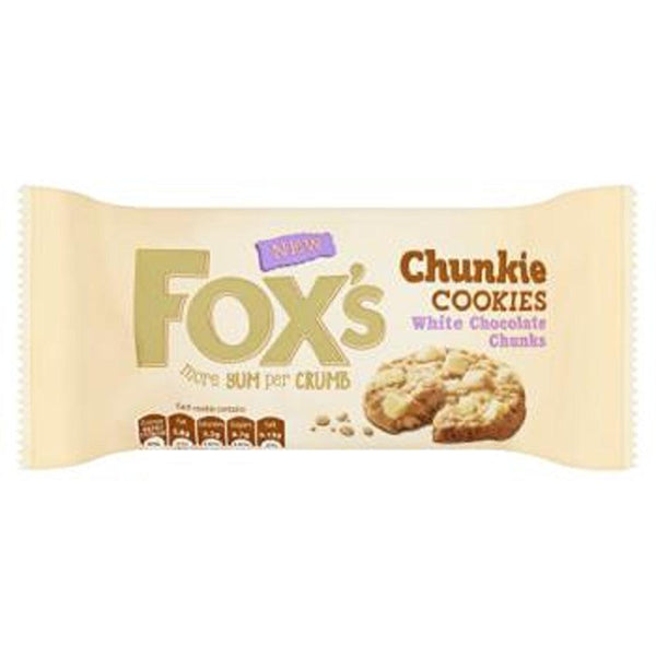 Fox's White Choc Chunk Cookies - "More Yum per Crumb" Indulgence