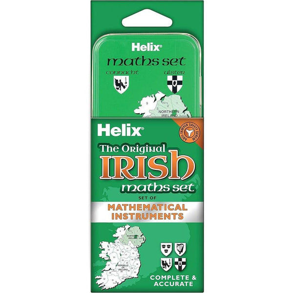 Helix Precision-Focused Ireland Tin Maths Set | Teacher Safety Certified
