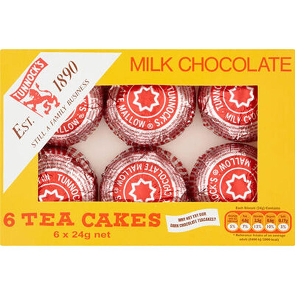 Tunnocks Teacakes 6pk - Classic Milk Chocolate & Marshmallow Treat
