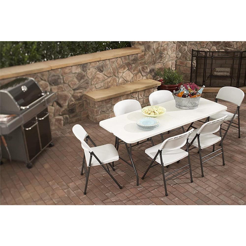 Rosewood White Heavy Duty Folding Table | 1.8m - Choice Stores