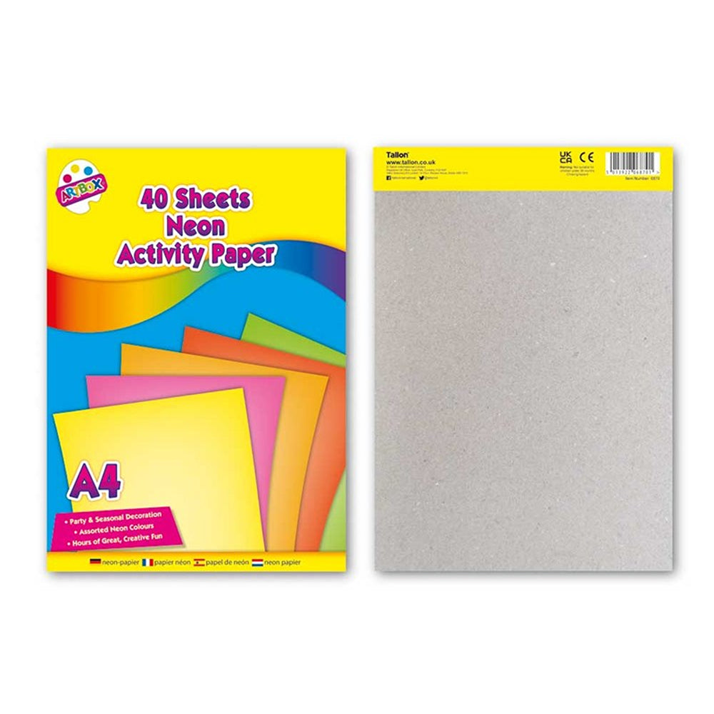 Artbox A4 Neon Activity Paper | 40 Sheets