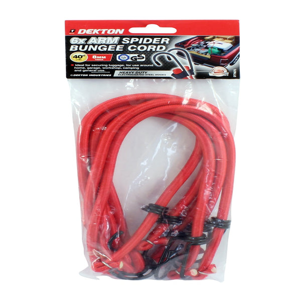 dekton 6 arm bungee cord 40in x 8mm pack of 3