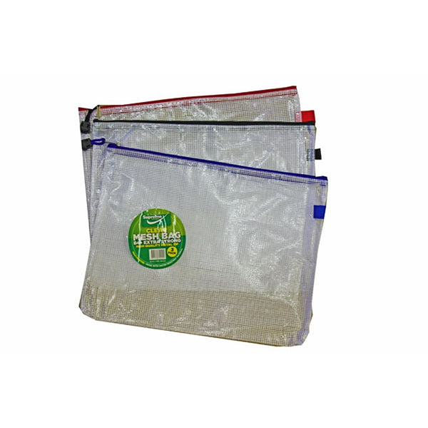 Supreme Durable Transparent Mesh Bags | Pack of 3
