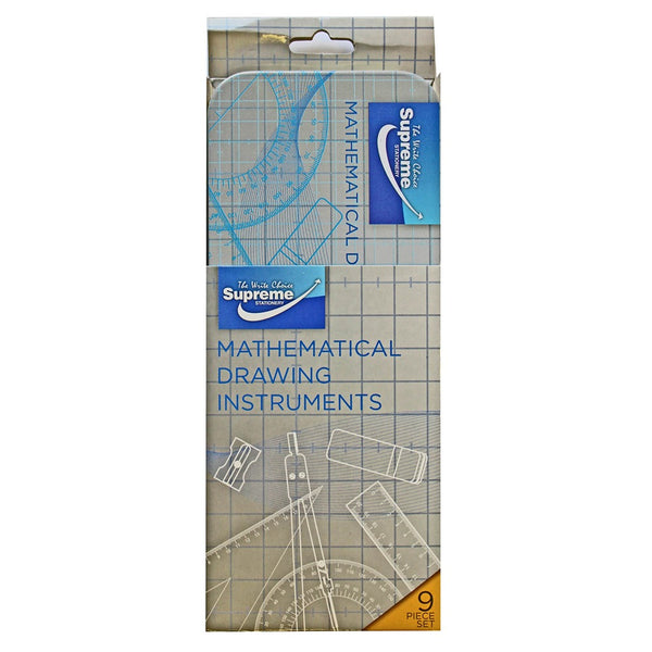 Supreme Superior Maths Set | 9-Piece, High-Quality Materials