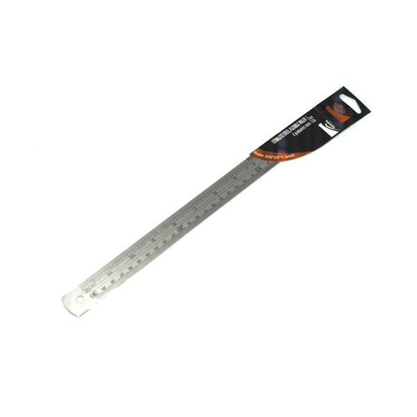 Supreme 12-Inch Stainless Steel Ruler | Accurate Metric Markings