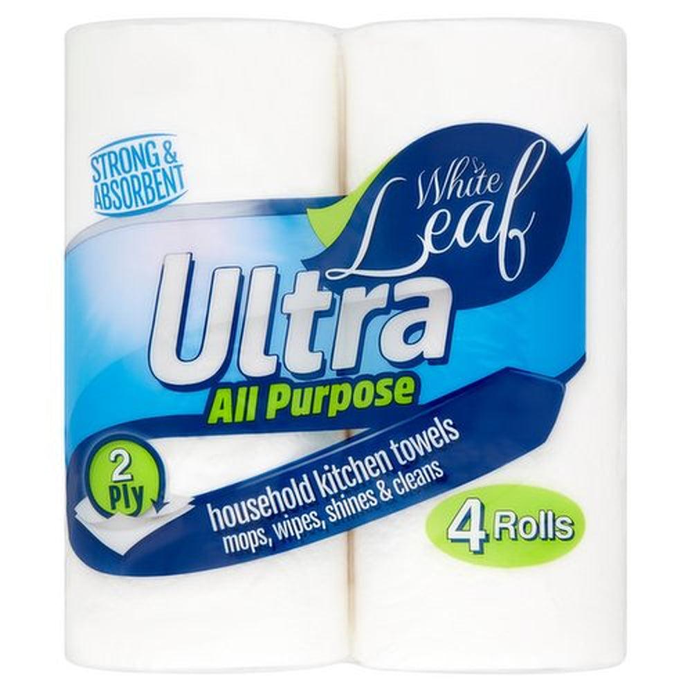 White Leaf Ultra All Purpose Kitchen Towels | Pack of 4 - Choice Stores