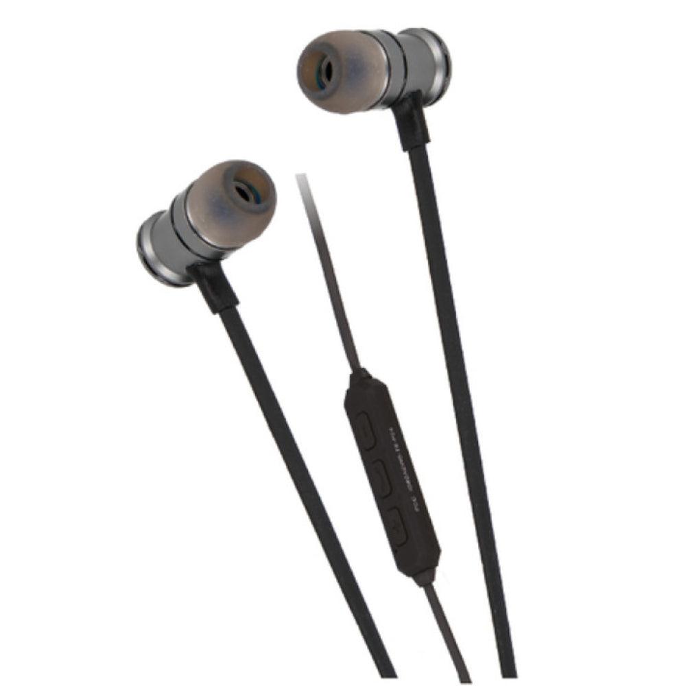 Grundig Metal Pro Bluetooth Stereo Black Earphones with Microphone - Choice Stores