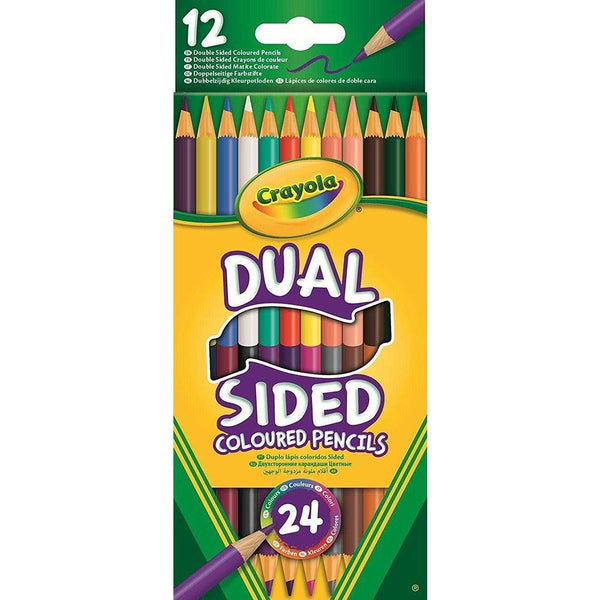 Crayola Dual Sided Coloured Pencils | 12ct | 24 Colors