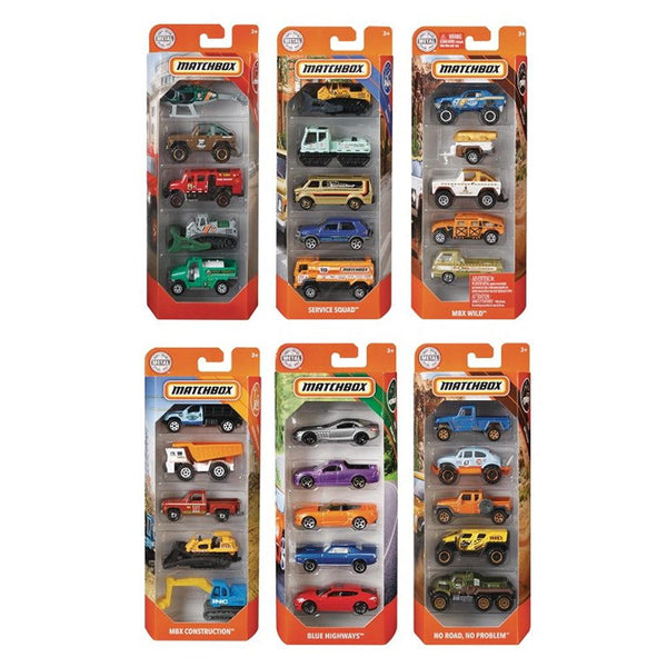 Matchbox Die Cast | Pack of 5 | Assorted Models
