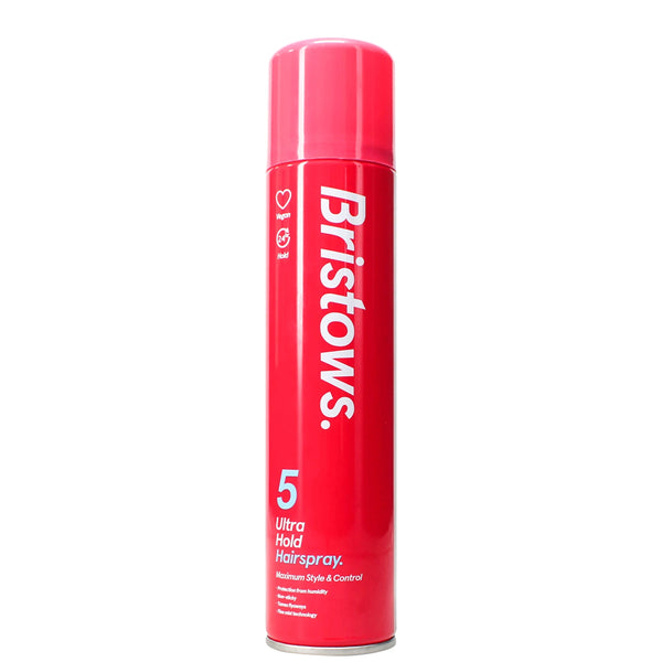 Bristows Extra Firm Hold Hairspray | 24-Hour Vegan Formula | 300ml