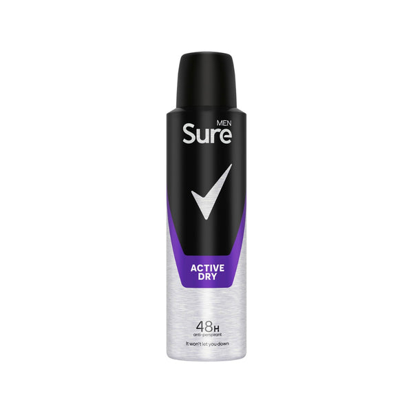 Sure Apa Active for Men Anti-Perspirant Spray | 48-Hour Protection