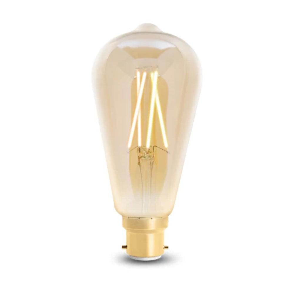 4Lite Wiz Connected 6.5W ST64 LED Smart Filament Bulb B22 | Tuneable White & Dimmable - Choice Stores