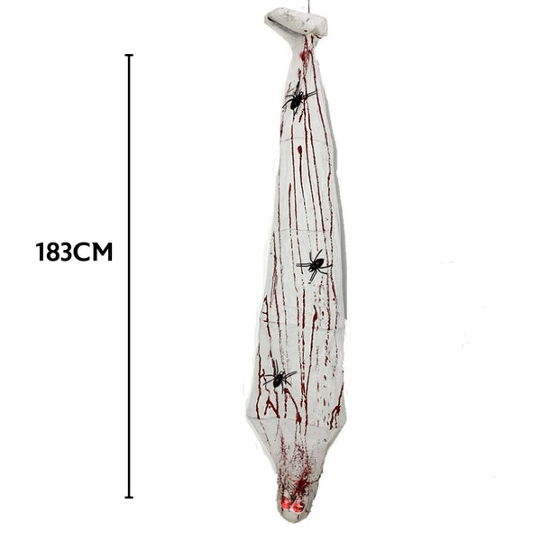Haunted Haven Light Up Cocoon Corpse Decoration | 183cm