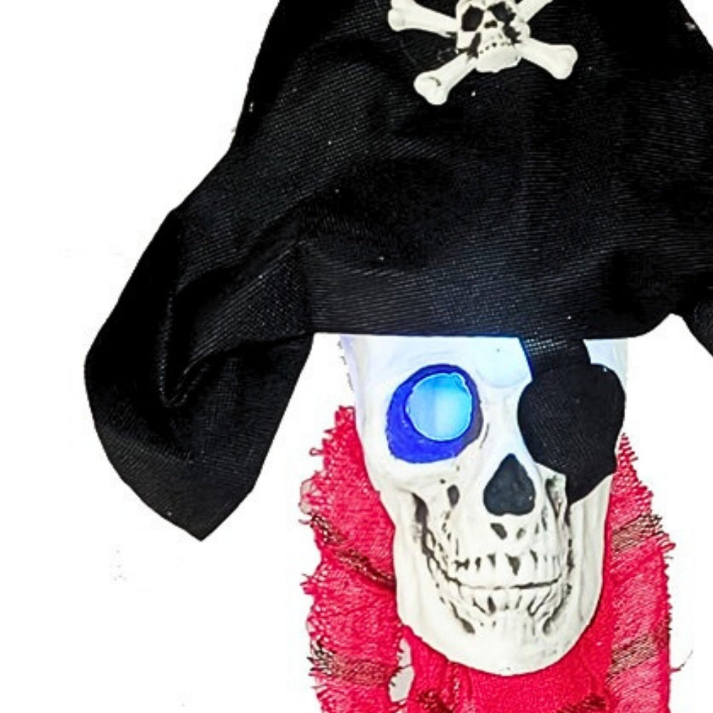 Haunted Haven Hanging Pirate Skull Light | 54cm
