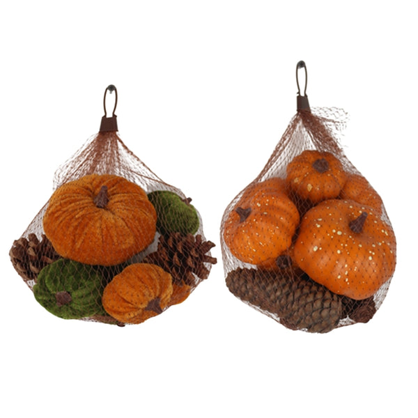 autumn collection pumpkin acorn mix bag rustic decor
