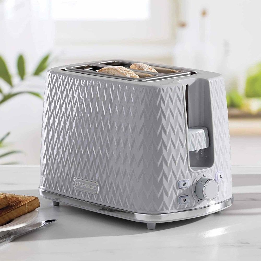 Daewoo Argle Grey 2 Slice Toaster - Choice Stores