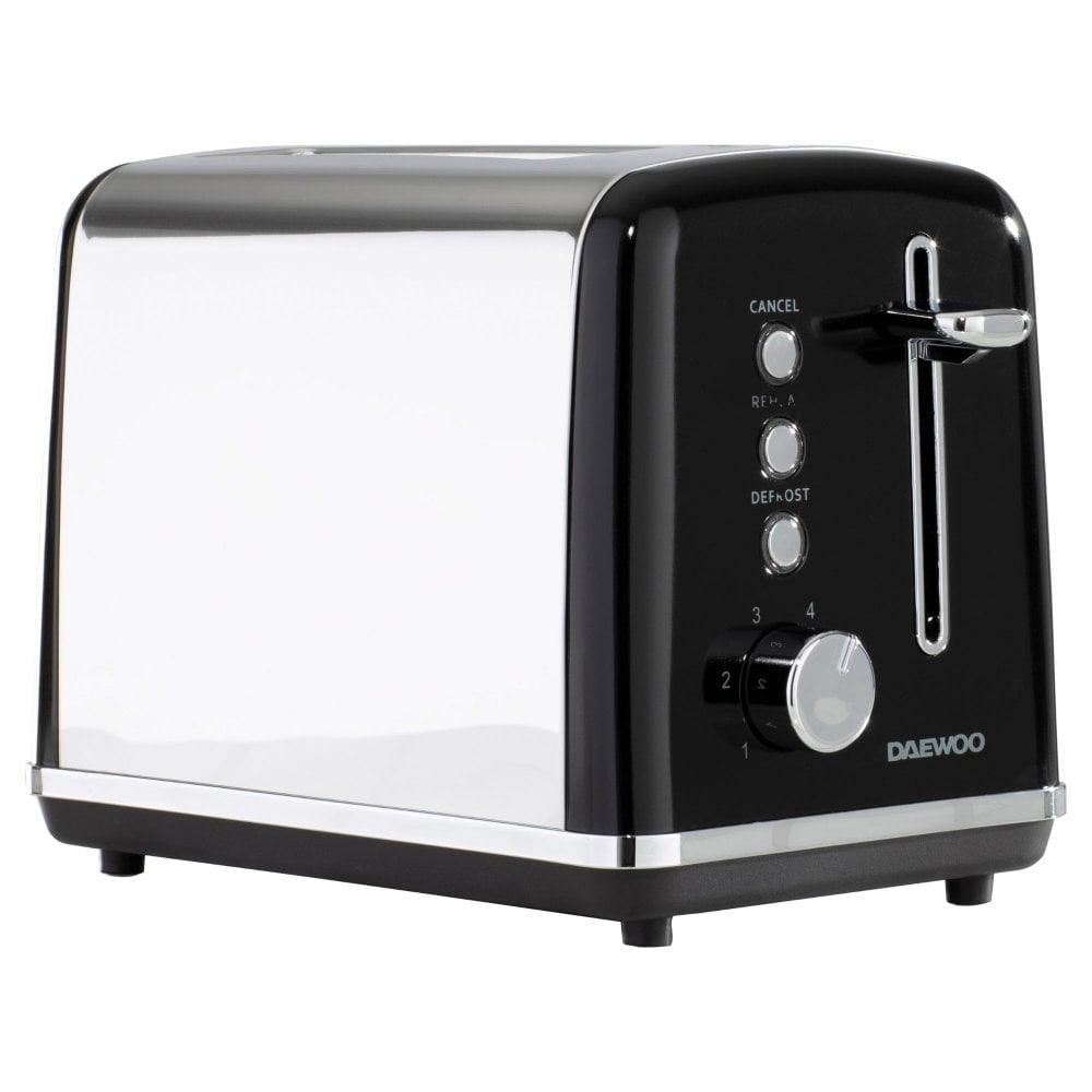 Daewoo Kensington Black 2 Slice Toaster - Choice Stores