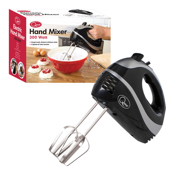 Quest Hand Mixer 300W Black