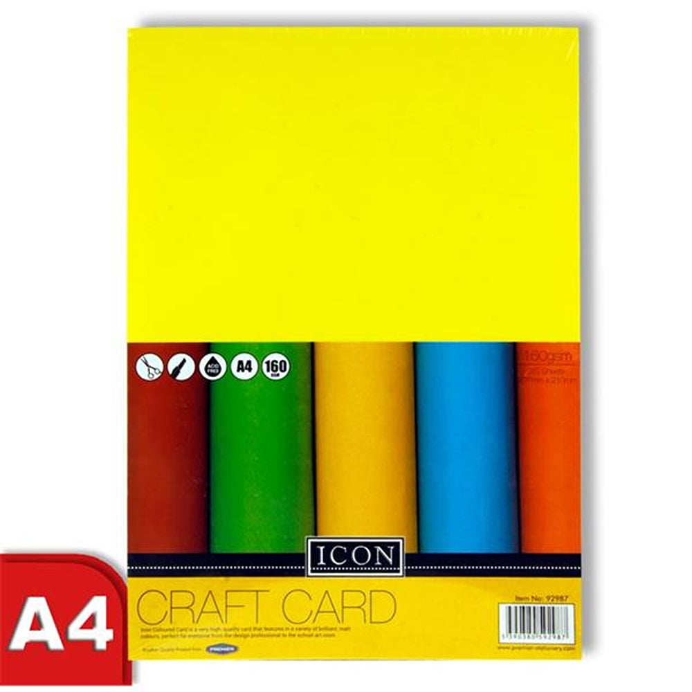 Icon A4 Rainbow Craft Card | 160gsm