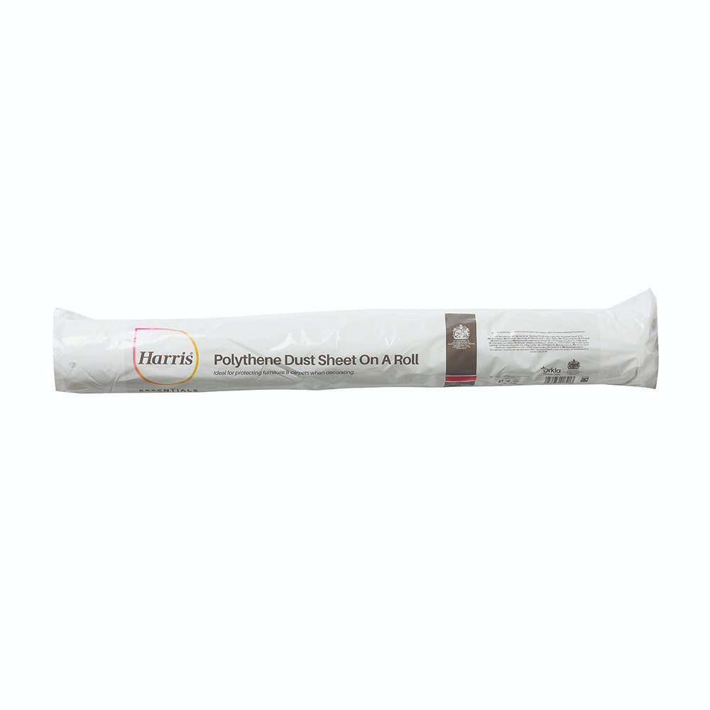 Harris Essentials Plastic Dustsheet On a Roll | 2 x 50m