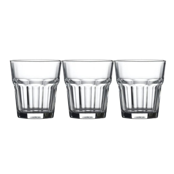 Urban Living Vegas 3-Pack Faceted Drinking Glasses | 29cl Capacity