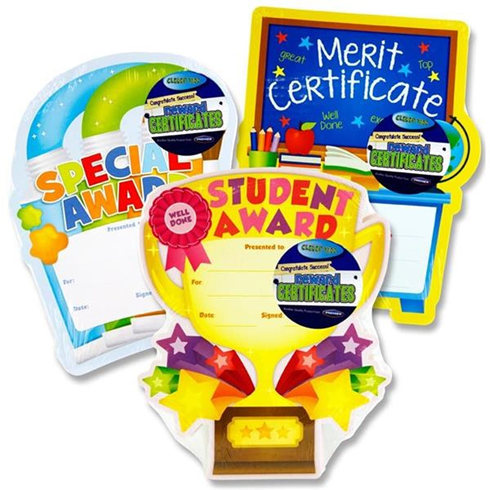 Clever Kidz Assorted Reward Certificates | Pack of 25