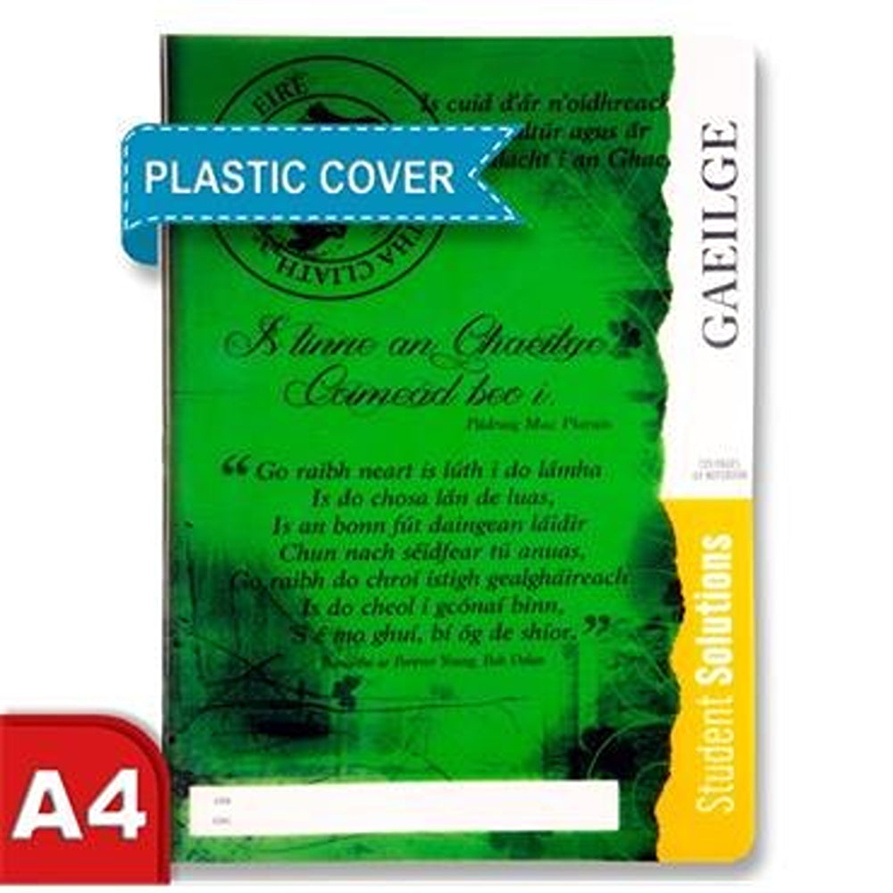 Student Solutions A4 Durable Cover Manuscript Book Irish | 120 Page