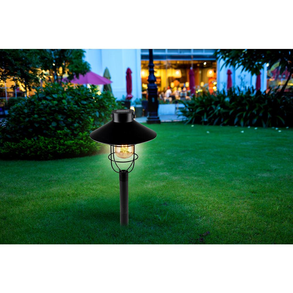 Grundig Solar Hanging Black Lantern Light | 64cm