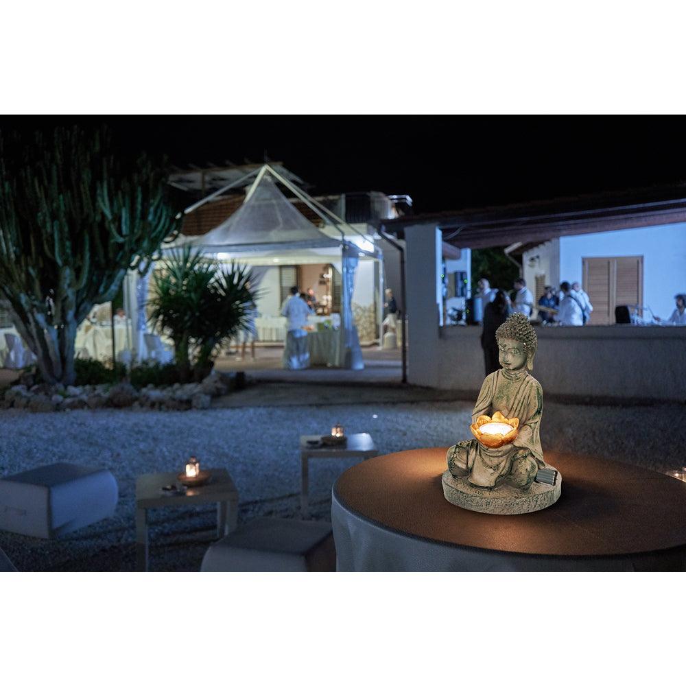 Grundig LED Solar Buddha Statue with Light | 27cm - Choice Stores