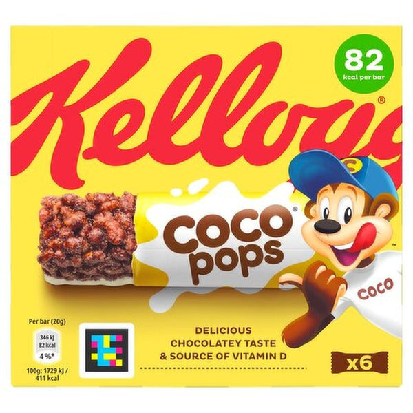 Kelloggs Coco Pops Cereal Bars | 6 Pack