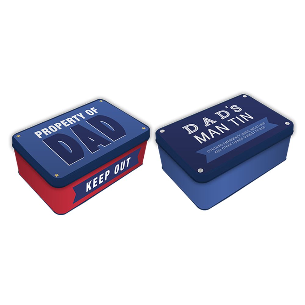 Gem Father&#39;s Day Novelty Tin Box | 2 Assorted