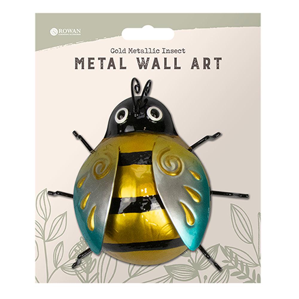 Rowan Metallic Gold Insect Wall Decoration | 18cm