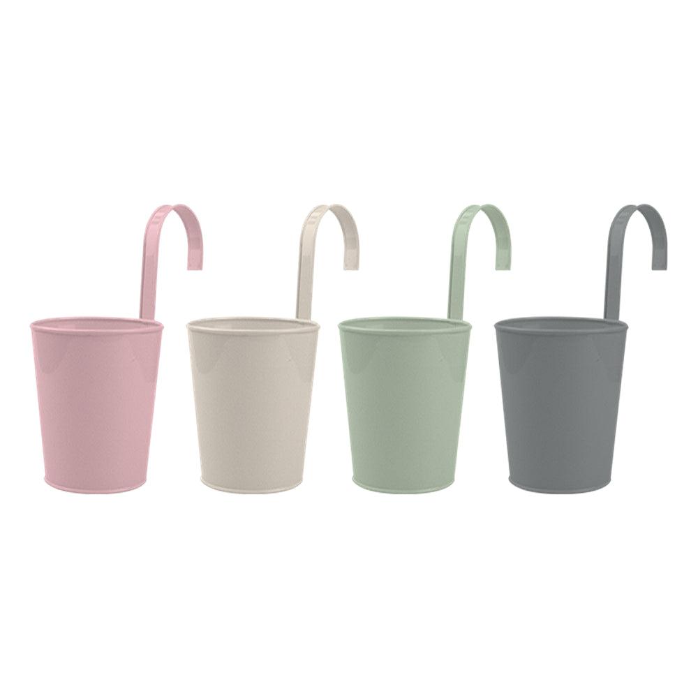 Rowan Metal Pot with Hanging Hook | Assorted Colour | 13cm - Choice Stores