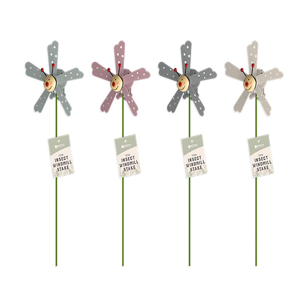 Rowan Insect Windmill Stake | Assorted Colour | 11.5cm