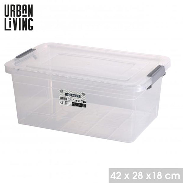 Urban Living Transparent Smartbox with Clip Handle | 15L
