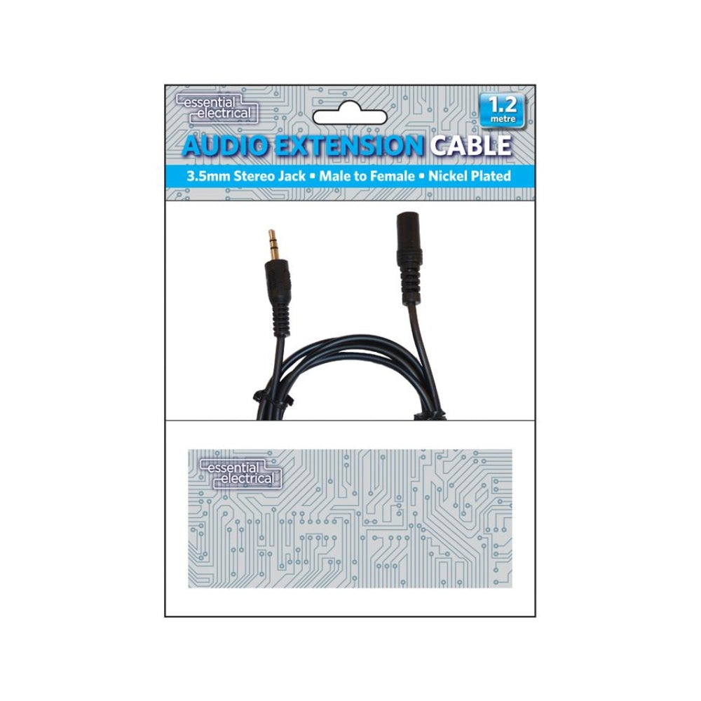 Essential Electrical Audio Extension Cable 3.5mm Stereo Jack | 1.2m