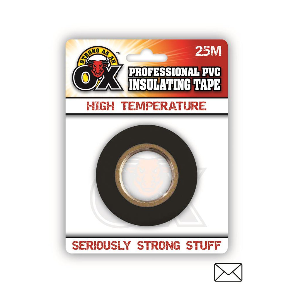 Strong as an Ox Professional PVC High-Temperature Insulating Tape | 25m