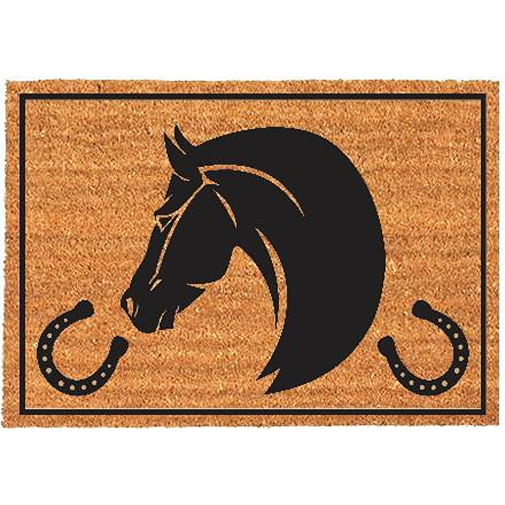 Home &amp; Garden Coir Mat Horse | Assorted Designs | 40 x 60cm