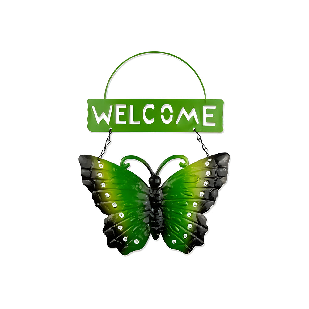 Rowan Glitter Butterfly Welcome Sign | Assorted Colour | 29cm