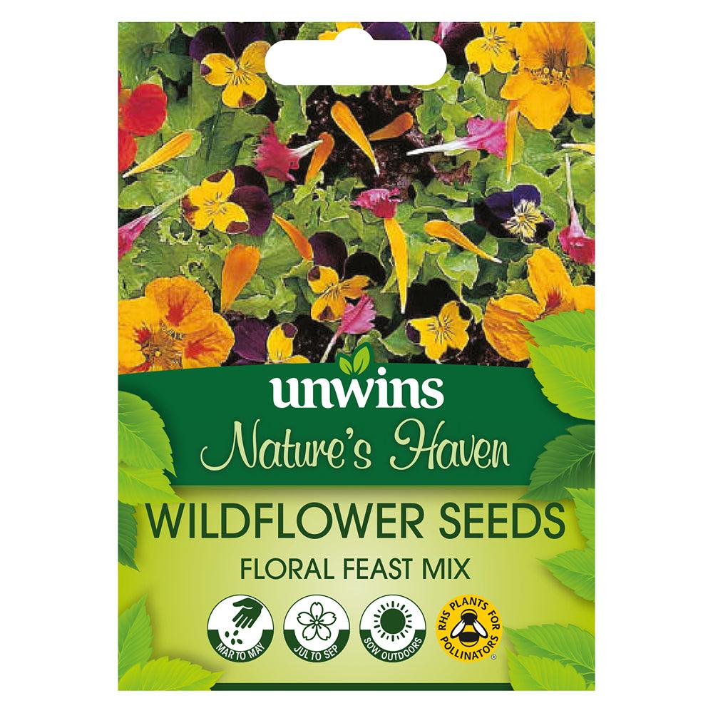 Unwins Nature&#39;s Haven Wildflower Seeds Floral Feast Mix Seeds - Choice Stores