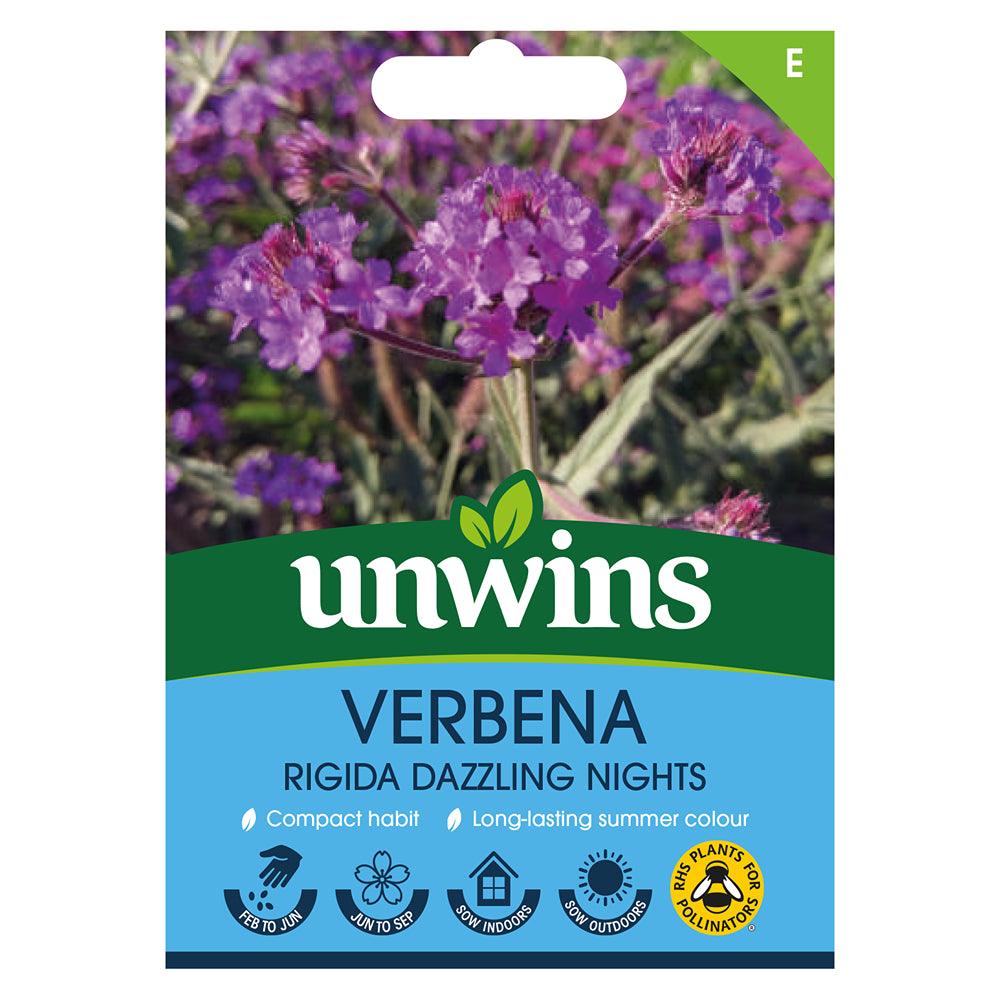 Unwins Verbena Rigida Dazzling Nights Seeds - Choice Stores