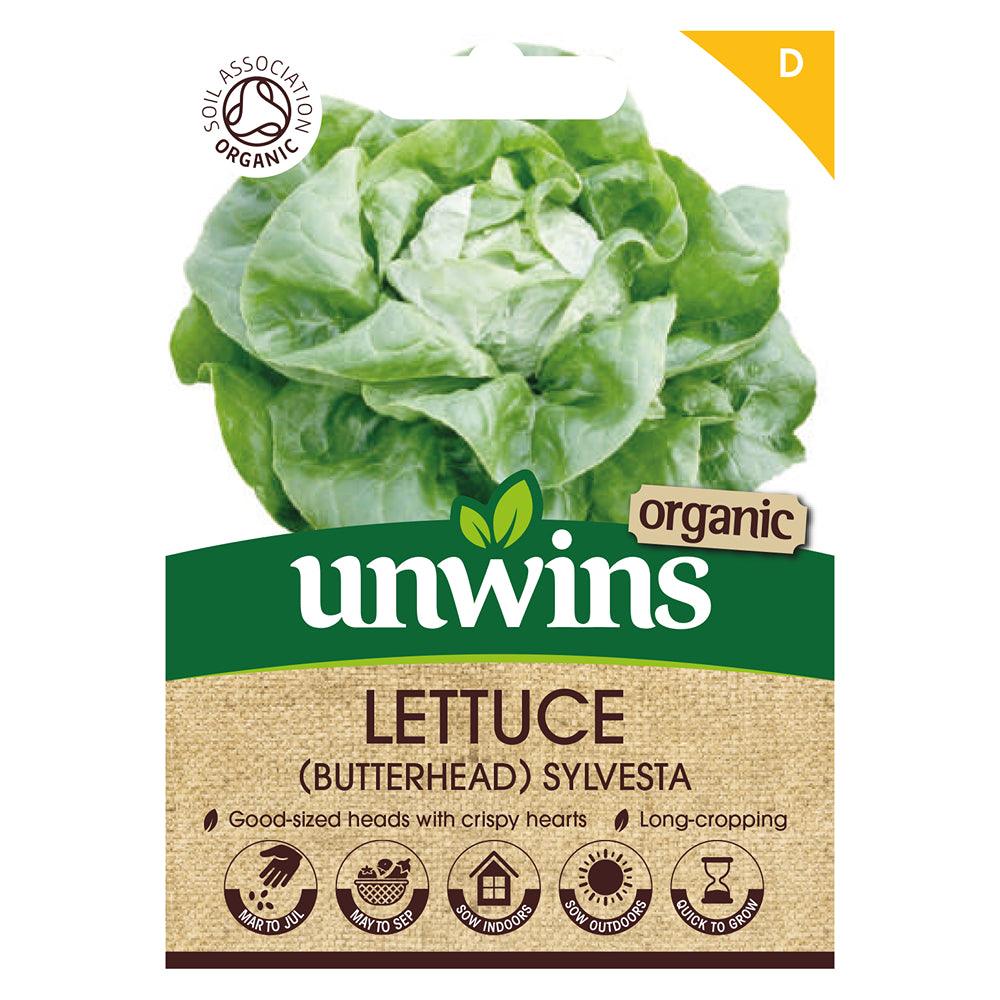 Unwins Organic Butterhead Lettuce Sylvesta Seeds - Choice Stores