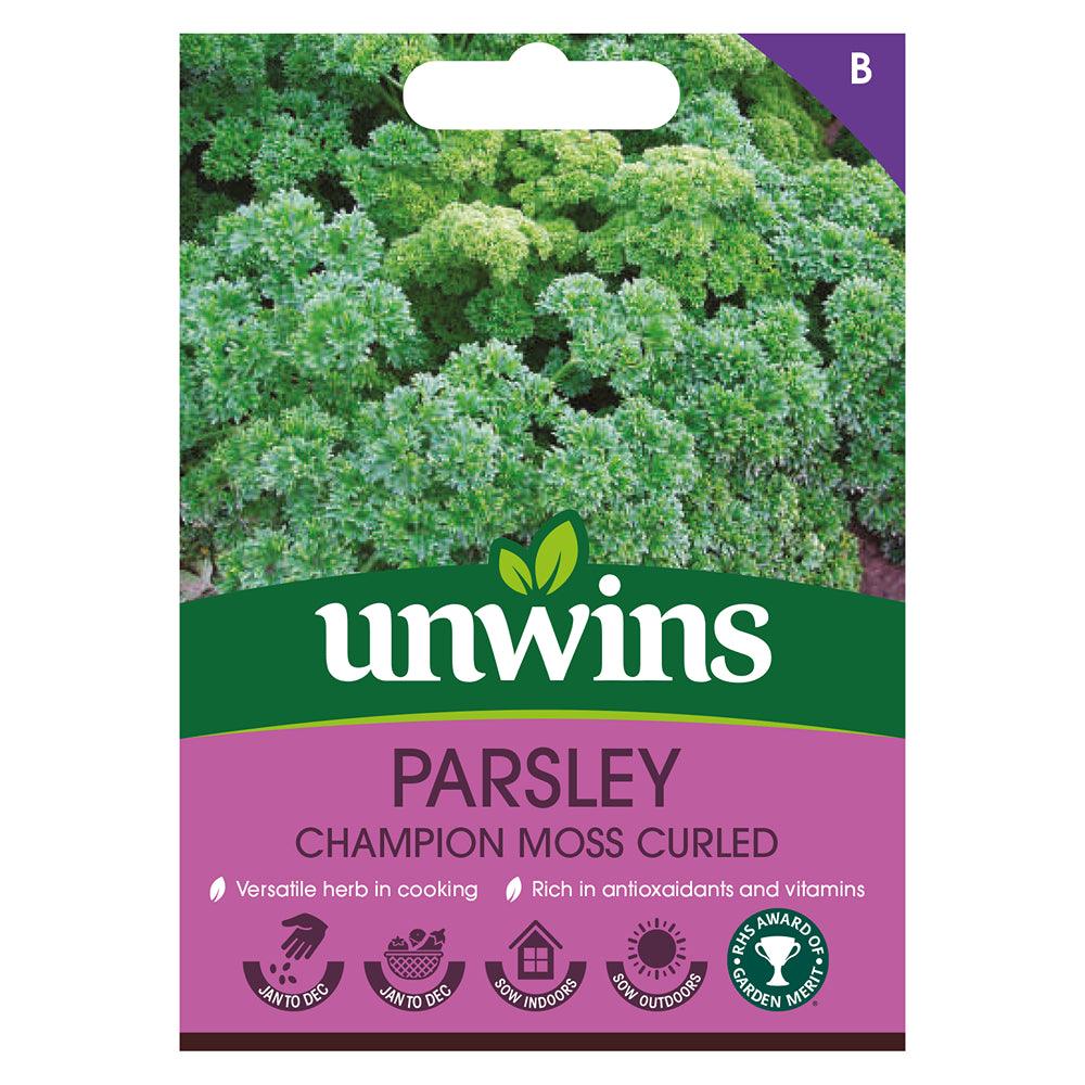 Unwins Parsley Champion Moss Curled Seeds - Choice Stores